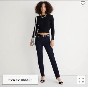 J.crew NWT 9" mid-rise vintage slim-straight jean in rinse Item BD355